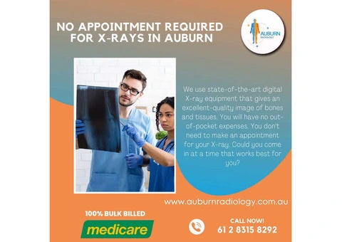 Auburn Radiology offers No appointment required for X-rays.(02) 8315 8292