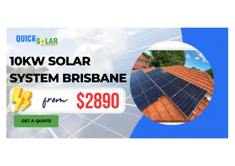 Best 10 kw Solar System Brisbane with Quick Solar