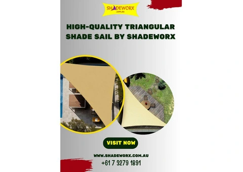High-Quality Triangular Shade Sail by Shadeworx