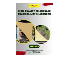 High-Quality Triangular Shade Sail by Shadeworx