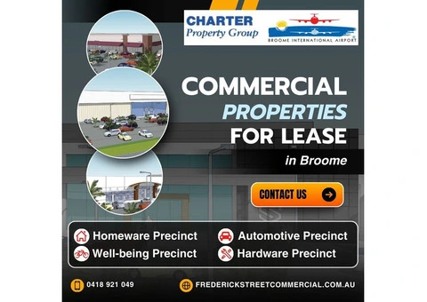 Commercial Properties for Lease in Broome | Frederick Street Commercial