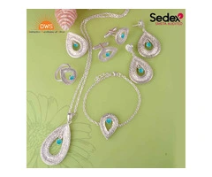 Stunning Chrysocolla Jewellery Set - Handcrafted Beauty for Sale