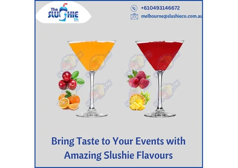 Bring Taste to Your Events with Amazing Slushie Flavours