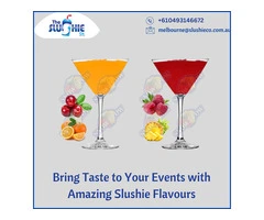 Bring Taste to Your Events with Amazing Slushie Flavours