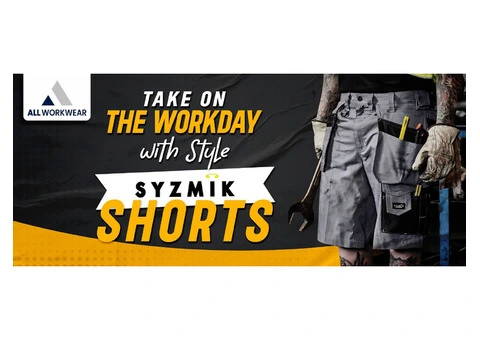 TAKE ON THE WORKDAY WITH STYLE WITH SYZMIK SHORTS