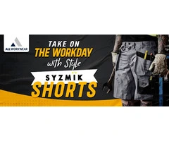 TAKE ON THE WORKDAY WITH STYLE WITH SYZMIK SHORTS