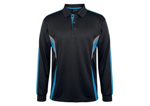 MENS PODIUM LONG SLEEVE COOL POLO