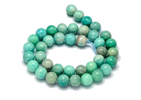 Buy Natural Amazonite Gemstone Beads in Australia