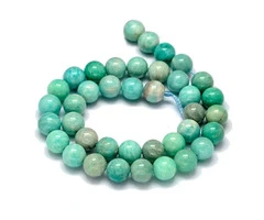 Buy Natural Amazonite Gemstone Beads in Australia