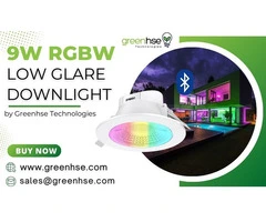 Smart 9W RGBW Low Glare Downlight by Greenhse Technologies