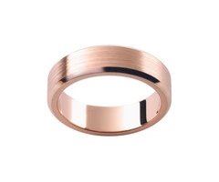Elegant Rose Gold Men's Wedding Band Perfect for Your Special Day