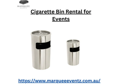 Cigarette Bin Rental for Events