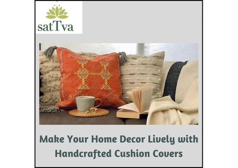 Make Your Home Decor Lively with Handcrafted Cushion Covers