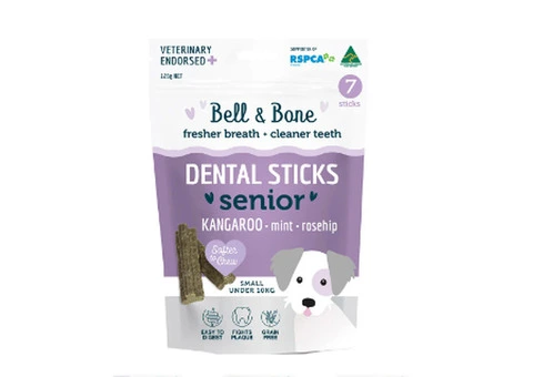Bell & Bone Dental Sticks for Dogs - Kangaroo, Mint & Rosehip