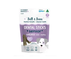 Bell & Bone Dental Sticks for Dogs - Kangaroo, Mint & Rosehip