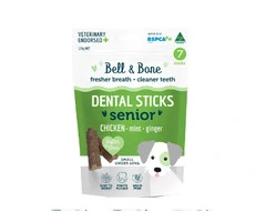 Bell & Bone - Dental Sticks Chicken Mint and Ginger Dog Treats