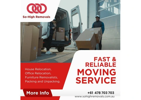 Trusted Moving Company Adelaide | So High Removals