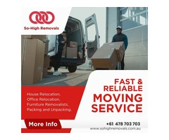 Trusted Moving Company Adelaide | So High Removals
