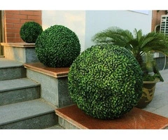 Large Boxwood Topiary Ball UV Resistant 44cm