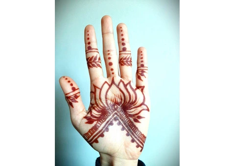 Henna temporary tattoo Mehndi - 4/7