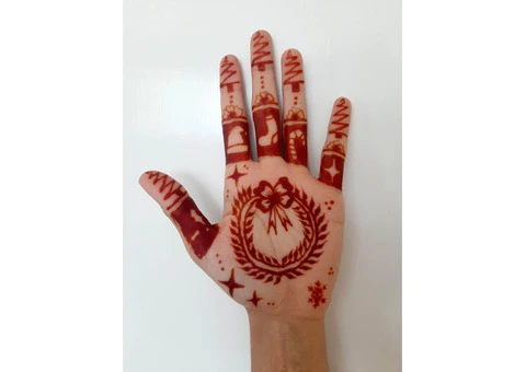 Henna temporary tattoo Mehndi - 5/7