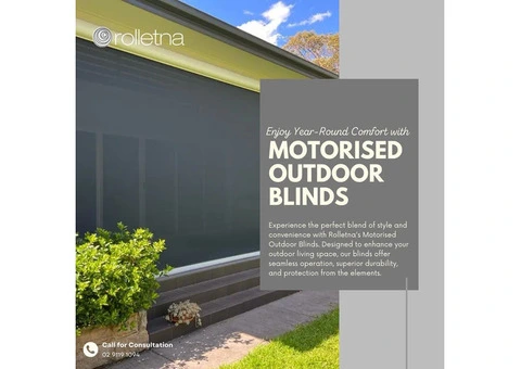 Maximise Comfort with Motorised Outdoor Blinds
