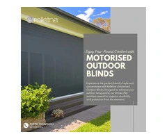 Maximise Comfort with Motorised Outdoor Blinds