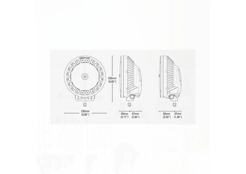 Lightforce HTX2 Hybrid Driving Light 12V - 7/7