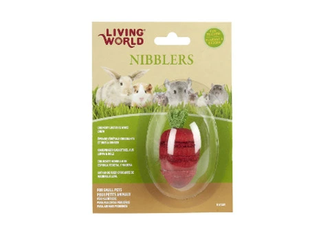 Living World Nibbler Wood Loofah Strawberry Chew - Small Animals