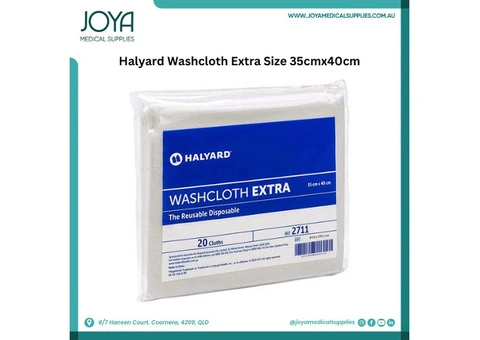 Halyard Washcloth Extra Size 35cmx40cm | Joya Medical Supplies