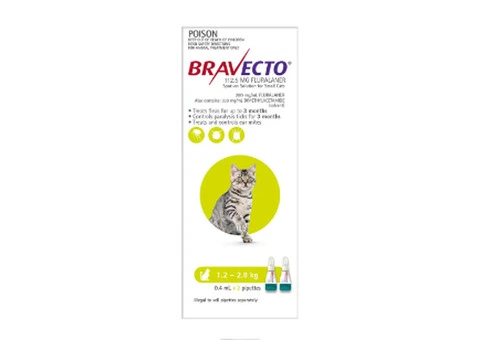 Bravecto spot-on flea and tick treatment for cats - 3/3