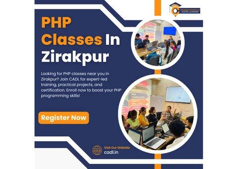 PHP Classes Near Me In Zirakpur With CADL