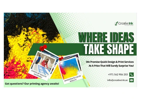 Designing & Printing Services in UAE @ Creative Ink