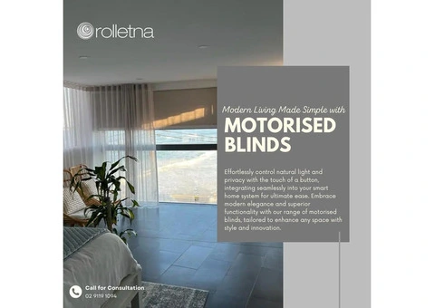 Modern Living Made Simple with Motorised Outdoor Blinds