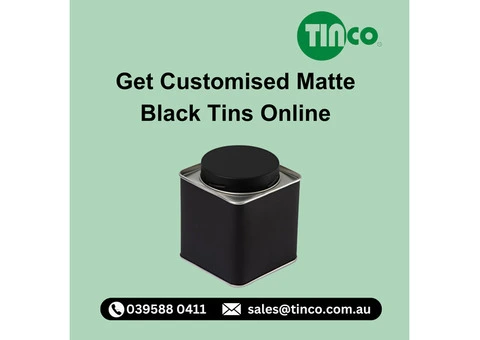 Customise Your Matte Black Tins for Maximum Impact