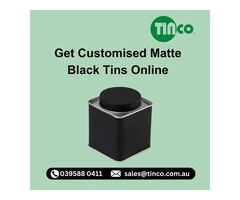 Customise Your Matte Black Tins for Maximum Impact