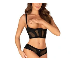 Shop Cupless Corset & Crotchless Lingerie Set From Lingerie Seduction
