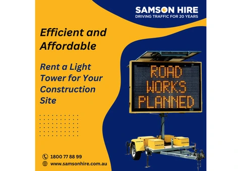 Efficient and Affordable: Rent a Light Tower for Your Construction Site