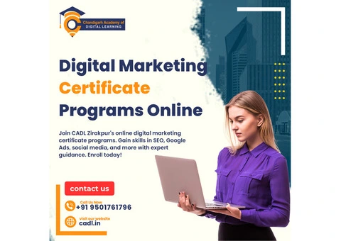 Digital Marketing Certificate Program Online In Zirakpur