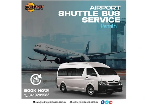 One of the most Acclaimed Airport shuttle bus services in Penrith