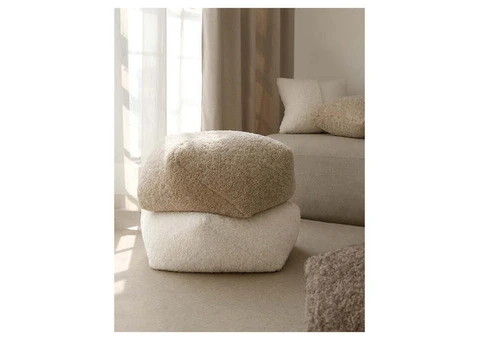 Leather Square Ottoman For A Cosy Living Room