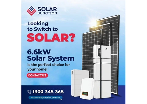 Take Control of Your Energy with Solar Junction’s 6.6kW Solar Solution