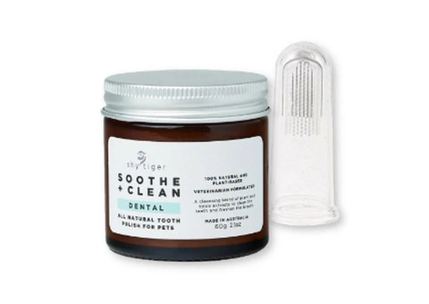 Shy Tiger Natural Toothpaste + Finger Brush for Dogs