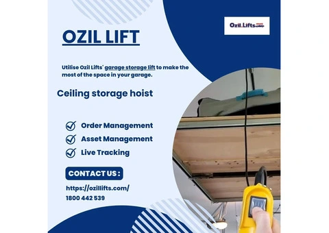 Ceiling storage hoist