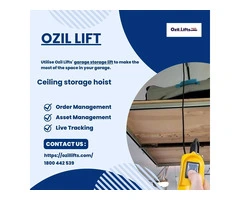 Ceiling storage hoist