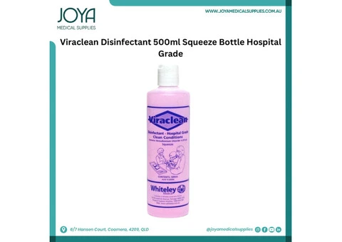 Viraclean Disinfectant 500ml Squeeze Bottle Hospital Grade - Australia