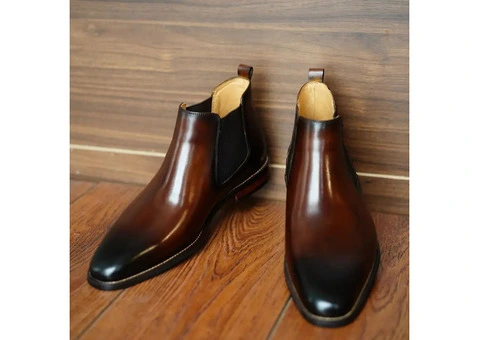 Royal Discount Event: A & A Men's Leather Boots on Sale!
