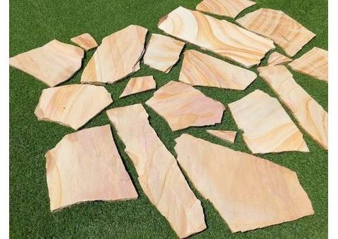 Sunrise Gold Sandstone Crazy Paver - Stone Depot