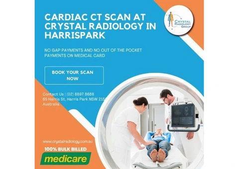 Cardiac CT Scan at Crystal Radiology in harrispark.(02) 8315 8292