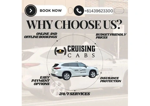 Get the Most Reliable Taxi Service in Geelong - Cruising Cabs { Taxi in Geelong }